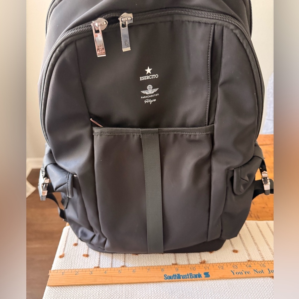 Ciak Roncato Black Men's Backpack - Picture 2 of 9